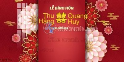 Download file tranh PSD File banner phông đám cưới TDC134 để chỉnh sửa