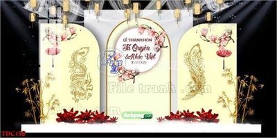 Hình ảnh gốc File banner phông đám cưới TDC138 (để in khổ lớn)