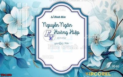 Cung cấp file tranh gốc File banner phông đám cưới TDC150 độc quyền