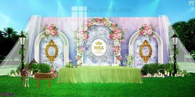 File gốc in ấn File banner phông tiệc đám cưới TDC64 chuẩn màu CMYK