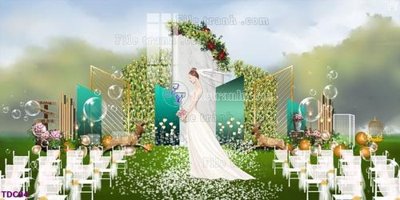 Tải file gốc File banner phông tiệc đám cưới TDC94 (để in lụa)