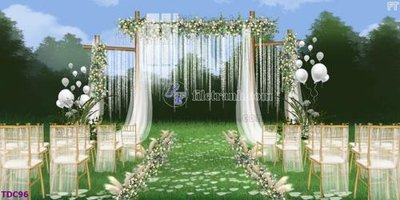 File in ấn File banner phông tiệc đám cưới TDC96 (bản gốc) từ file gốc