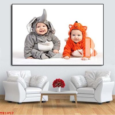 File gốc File tranh trẻ em TE1057 (in lụa) họa tiết 3D