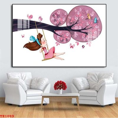 File tranh File tranh trẻ em TE1089 (bản gốc) treo quán cafe