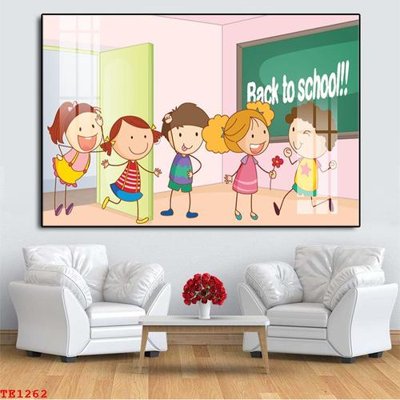 File gốc File tranh trẻ em TE1262 (in tráng gương) ốp tường