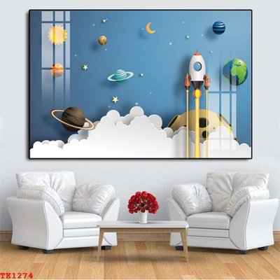 File gốc File tranh trẻ em TE1274 (in mica) cắt laser