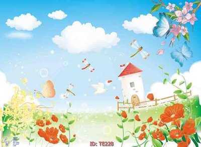 File gốc File tranh trẻ em TE228 (in ấn) màu sắc trung thực