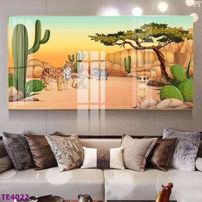 File in trần File tranh trẻ em rừng động vật TE4022 (file gốc) phong thủy