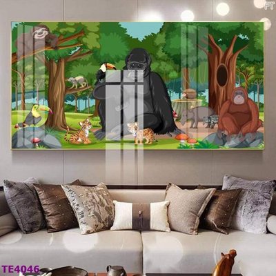 Tải file File tranh trẻ em rừng động vật TE4046 (gốc) làm file quảng cáo