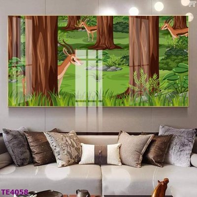 File gốc File tranh trẻ em rừng động vật TE4058 (in ấn) không giới hạn