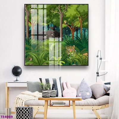 File PSD File tranh trẻ em rừng động vật TE4069 (nguyên gốc) chất lượng cao