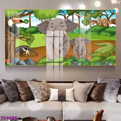 File PSD File tranh trẻ em rừng động vật TE4086 (bản gốc) dễ dàng edit