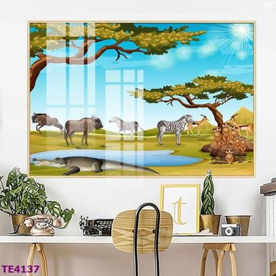 Tải file gốc File tranh trẻ em rừng động vật TE4137 (bản PSD) còn layer