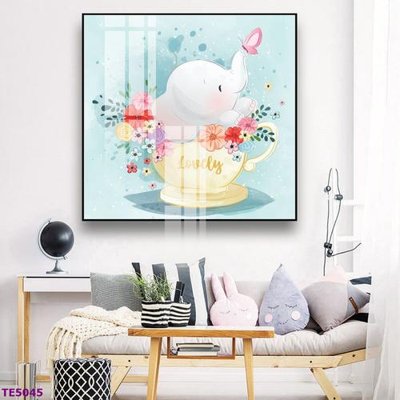 File tranh File tranh trẻ em TE5045 (bản gốc) in lụa 3D