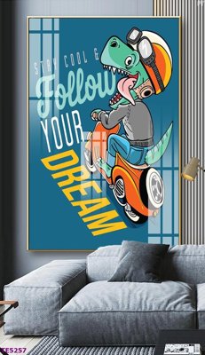 File tranh File tranh trẻ em TE5257 (bản gốc) in lụa 3D