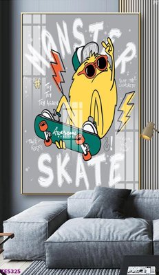 File in lụa File tranh trẻ em TE5325 (hoa văn) File tranh trẻ em TE5325