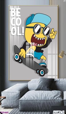 File tranh File tranh trẻ em TE5405 (gốc) in trên kính