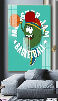 File in trần File tranh trẻ em TE5411 (file gốc) hoa văn 3D