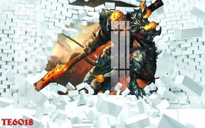 File tranh File tranh trẻ em 3d TE6018 (bản gốc) treo phòng ăn