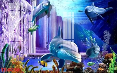 File ảnh File tranh trẻ em 3d TE6036 (gốc) in decal dán tường