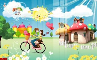 File tranh File tranh tường nền trẻ em 3d TE7022 (gốc) chủ đề thiên nhiên