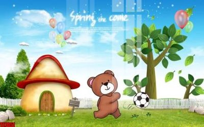 File gốc File tranh tường nền trẻ em 3d TE7051 (ảnh rõ nét) để in