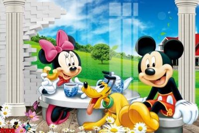 File PSD File tranh tường nền trẻ em 3d TE7078 (bản gốc) đã tách nền