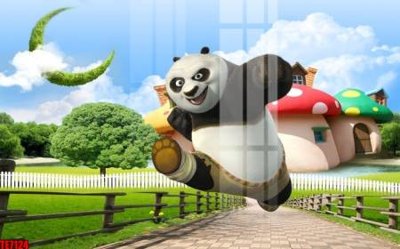 Download file File tranh tường nền trẻ em 3d TE7124 (chuẩn in) chất lượng cao