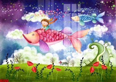 File ảnh File tranh tường nền trẻ em 3d TE7125 (gốc) in biển hiệu