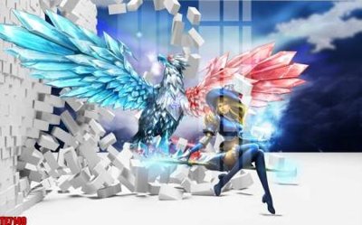 File tranh File tranh tường nền trẻ em 3d TE7149 (bản gốc) treo quán cafe