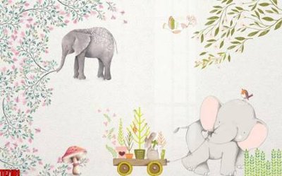 Tải file File tranh tường nền trẻ em 3d TE7181 (gốc) làm tranh treo tường