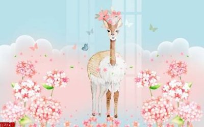 Tải về file tranh gốc File tranh tường nền trẻ em 3d TE7210 (để in quảng cáo)