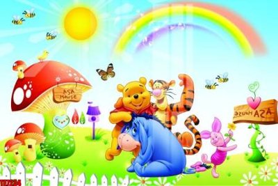 Tải file File tranh tường nền trẻ em 3d TE7234 (gốc) in ấn ngay lập tức