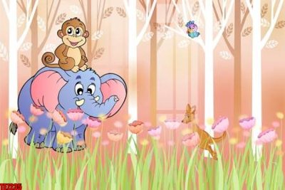 File tranh File tranh tường nền trẻ em 3d TE7235 (ảnh gốc) in trần nhà