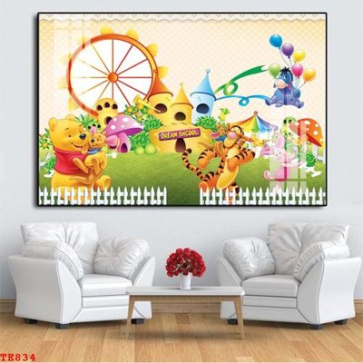 File tranh File tranh trẻ em TE834 (ảnh gốc) in trần 3D