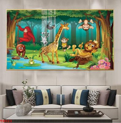 Tải file File tranh trẻ em TE923 (gốc) in tranh tráng gương