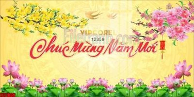 File ảnh gốc file in banner tết 2025 phông tết tất niên khai xuân chúc mừng năm mới 2025 TET1069 (chuyên in mica)