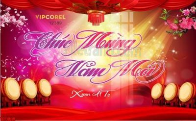 File tranh file in banner tết 2025 phông tết tất niên khai xuân chúc mừng năm mới 2025 TET1099 (gốc) in film