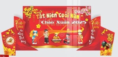 File gốc file in banner tết 2025 phông tết tất niên khai xuân chúc mừng năm mới 2025 TET1108 (PNG) chất lượng cao