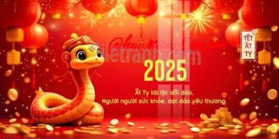 File gốc in ấn file in banner tết 2025 phông tết tất niên khai xuân chúc mừng năm mới 2025 TET1146 chuẩn màu CMYK