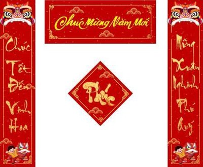 File gốc file câu đối tết chúc mừng năm mới 2025 TET1420 (in lụa) trang trí tường