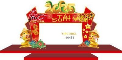 Tải file File check in decor backop trang trí cổng tết năm mới 2025 TET1439 (gốc) chủ đề tâm linh