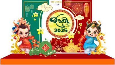 Tải file gốc File check in decor backop trang trí cổng tết năm mới 2025 TET1441 (để in lụa)