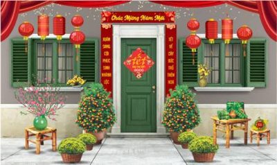 File gốc File tiểu cảnh tết check in phông tết 2025 TET1453 (dành cho quảng cáo)