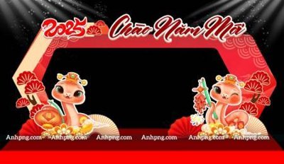 File gốc File backdrop decor check in xuân ất tỵ 2025 TET1739 (in mica) cắt laser