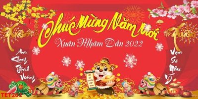 File gốc in ấn file in baner tết 2023 phông tết tất niên khai xuân TET202 chuẩn màu CMYK