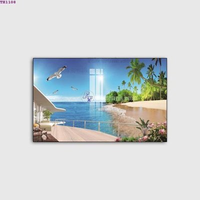 File in trần File gốc in tranh tổng hợp TH1108 (bản gốc) mây trời