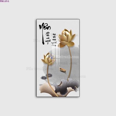 File tranh File gốc in tranh tổng hợp TH1251 (gốc) in trên kính