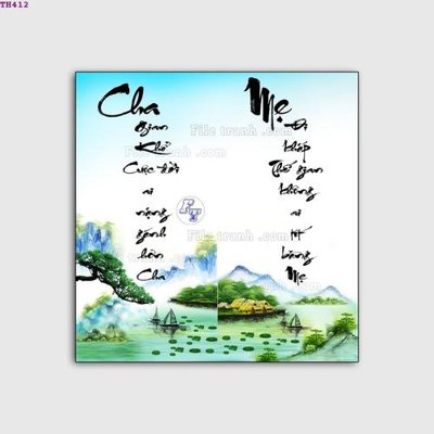 File ảnh File gốc in tranh tổng hợp TH412 (gốc) cho trang trí nhà hàng