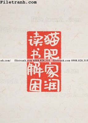 File tranh gốc THu phap va hoi hoa van hoc ca nhan mau do 106 (bản quyền) Filetranh.com